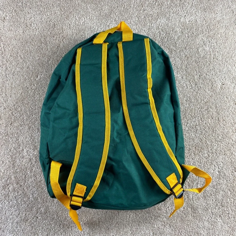 Oakland Athletics MLB‎ Backpack Green Gold Striped Kids School Bag A's Logo